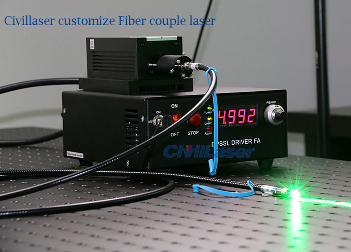 671nm Fiber coupled Laser CivilLaser customized product Deposit